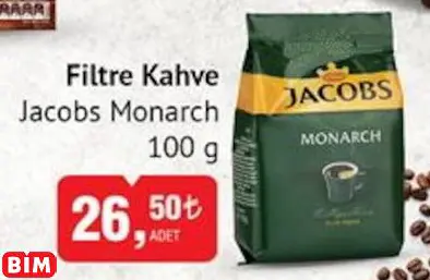 JACOBS MONARCH FİLTRE KAHVE JACOBS MONARCH FİLTRE KAHVE